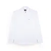 Paul & Shark Cotton Poplin Shirt With Shark Embroidery In White