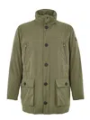 Paul & Shark Padded Jacket Carcoat In Green  In Green