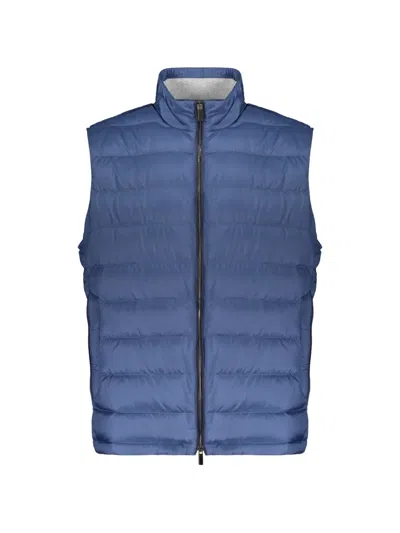 Paul & Shark Padded Sleeveless Gilet In Blue