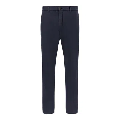 Paul & Shark Pantalone Bellagio In Cotone Stretch In Blu Navy