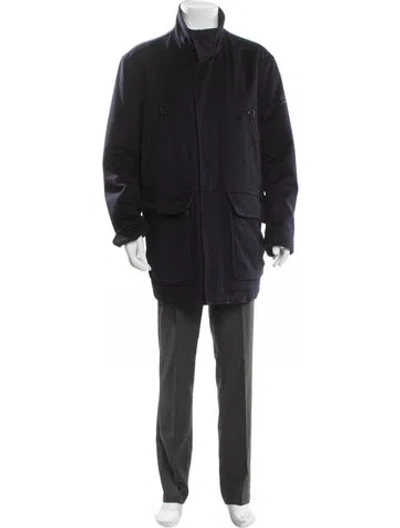 Pre-owned Paul & Shark Parka In Blue
