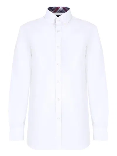 Paul & Shark Patch-pocket Cotton Shirt In White