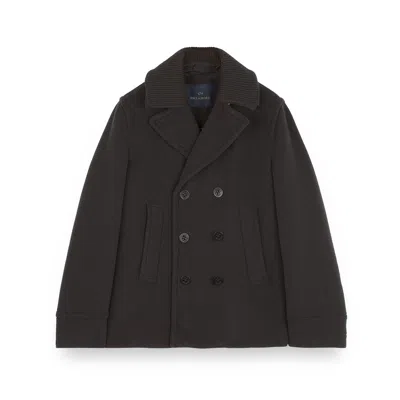 Paul & Shark Peacoat In Wool And Cashmere In Brown