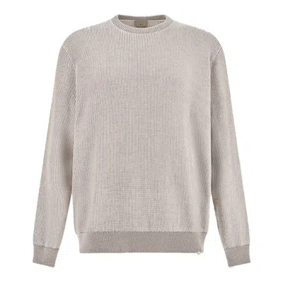 Paul & Shark Piuma Feather-light Cotton Sweater In Gray