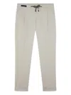 Paul & Shark Pleated Drawstring Trousers In Neutral