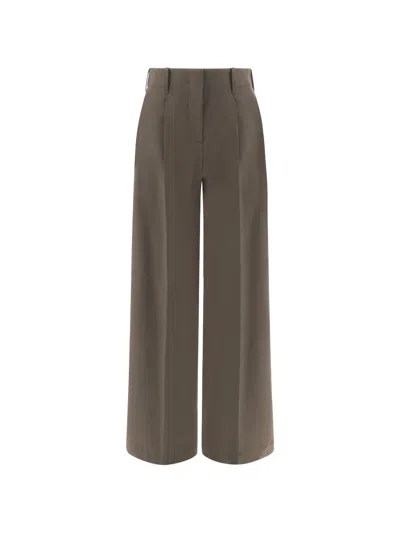 Paul & Shark Pleated Palazzo Pants In Green