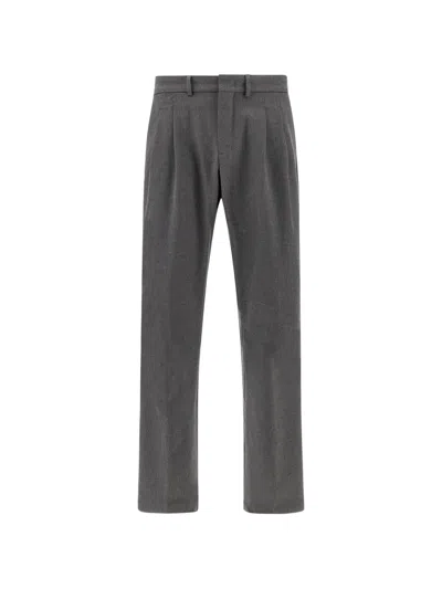 Paul & Shark Pleated Trousers In Gray