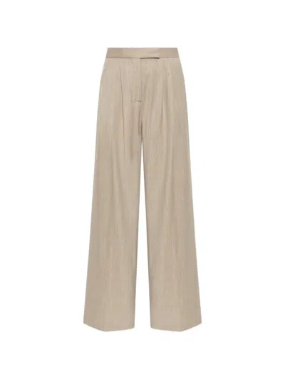 Paul & Shark Pleated Wide-leg Trousers In Animal Print