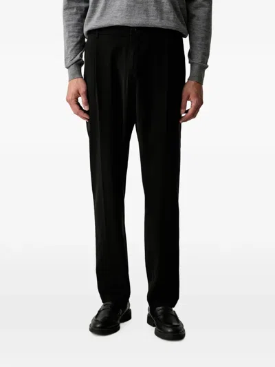 Paul & Shark Pleated-detail Trousers In Black