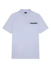 Paul & Shark Pocket Knitted Polo Shirt In White