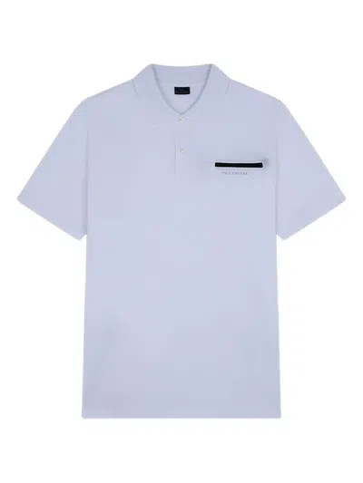 Paul & Shark Pocket Knitted Polo Shirt In White