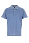 Paul & Shark Light Blue Short Sleeves Polo In Blue