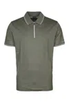 Paul & Shark Green Short Sleeves Logo Polo In Green