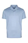 Paul & Shark Logo-embroidered Flax Polo Shirt In Blue