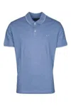 Paul & Shark Blue Short Sleeves Logo Polo In Blue