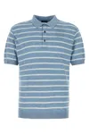 Paul & Shark Blue Short Sleeves Striped Polo