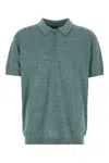 Paul & Shark Green Short Sleeves Solid Polo