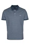 Paul & Shark Striped Polo Shirt In Blue