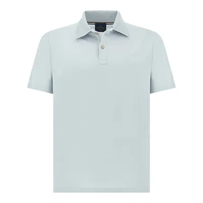 Paul & Shark Aqua Touch Cotton Polo In Blue