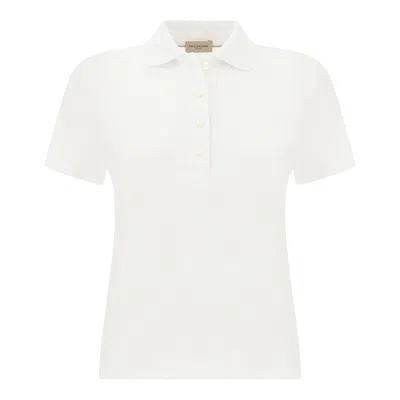 Paul & Shark Supima® Extra-fine Cotton Polo Shirt In White