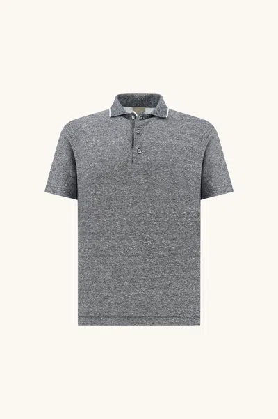 Paul & Shark Polo In Linen And Cotton