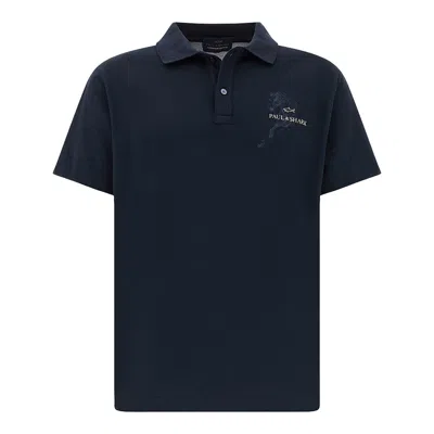 Paul & Shark Logo-detail Polo Shirt In Black