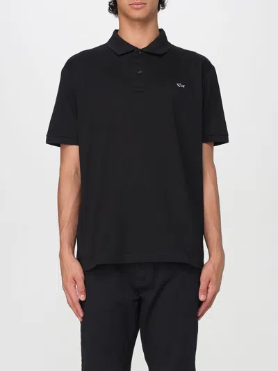 PAUL & SHARK POLO SHIRT PAUL & SHARK MEN COLOR BLACK,G53502002