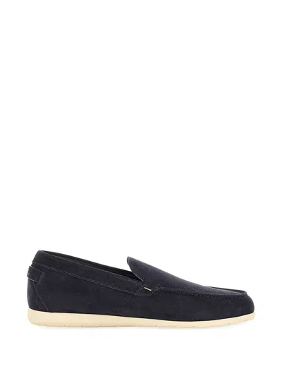 Paul & Shark Portofino Suede Loafers In Blue