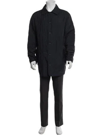 Pre-owned Paul & Shark Puffer Coat In Blue