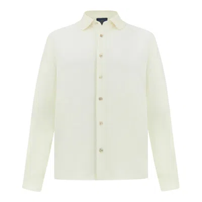 Paul & Shark Pure Linen Jersey Shirt In Neutral