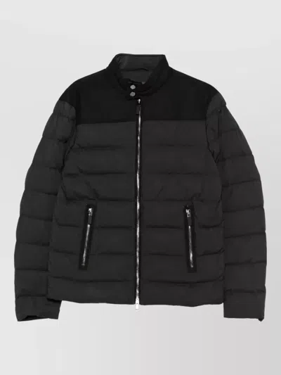 Paul & Shark Quilted Padded Jacket In Black