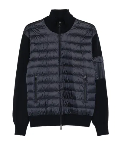 PAUL & SHARK QUILTED WOOL-SLEEVE JACKET