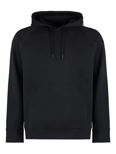 Paul & Shark Raglan-sleeve Hoodie In Black