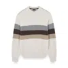 Paul & Shark Rib-knit Crew-neck Sweater In Multi
