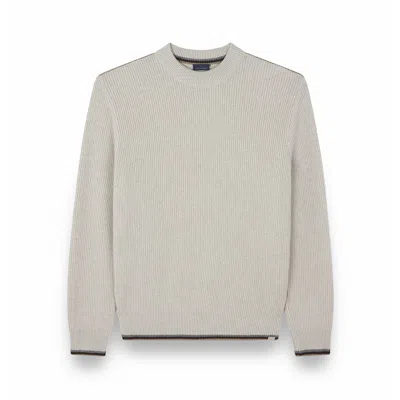 Paul & Shark Re-wool Crewneck Sweater In Sand