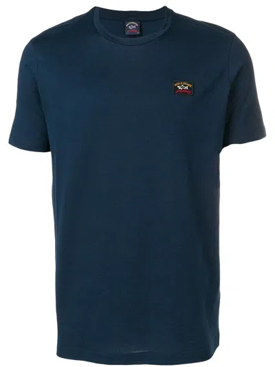 Paul & Shark Regular Fit Cotton T-shirt In Blue