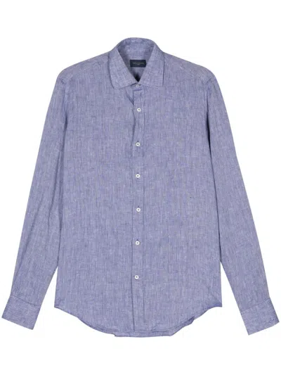 PAUL & SHARK RELAXED FIT LONG SLEEVE LINEN SHIRT