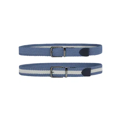Paul & Shark Reversible Belt With Contrasting Stripes