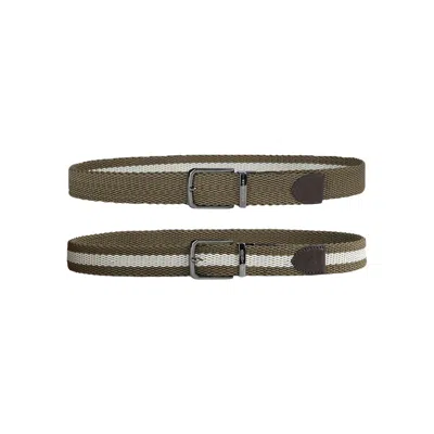 Paul & Shark Reversible Belt With Contrasting Stripes