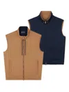 Paul & Shark Reversible Gilet In Brown