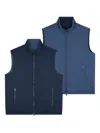 Paul & Shark Reversible Padded Vest In Blue