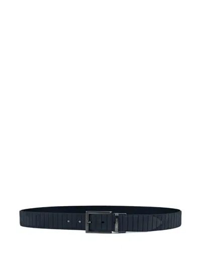 Paul & Shark Reversible Suede Belt In Brown