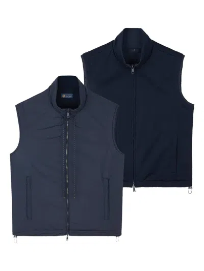 PAUL & SHARK REVERSIBLE ZIP-FASTENING GILET