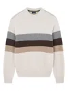 Paul & Shark Rib-knit Crew-neck Sweater In Multi