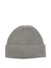 Paul & Shark Ribbed Beanie In Gray