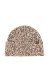 Paul & Shark Wool And Alpaca Beanie In Brown