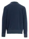 Paul & Shark Ribbed-hem Crew-neck Sweater In Blue