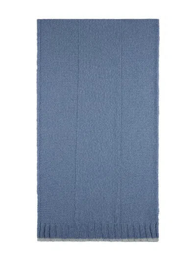 Paul & Shark Wool Cashmere Scarf In Blue