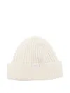 Paul & Shark Ribbed Wool Blend Beanie Accessories In White