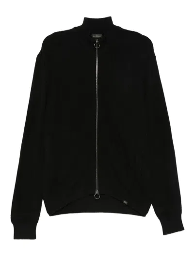 PAUL & SHARK PAUL & SHARK RIBBED ZIP-UP HIGH-NECK CARDIGAN CLOTHING